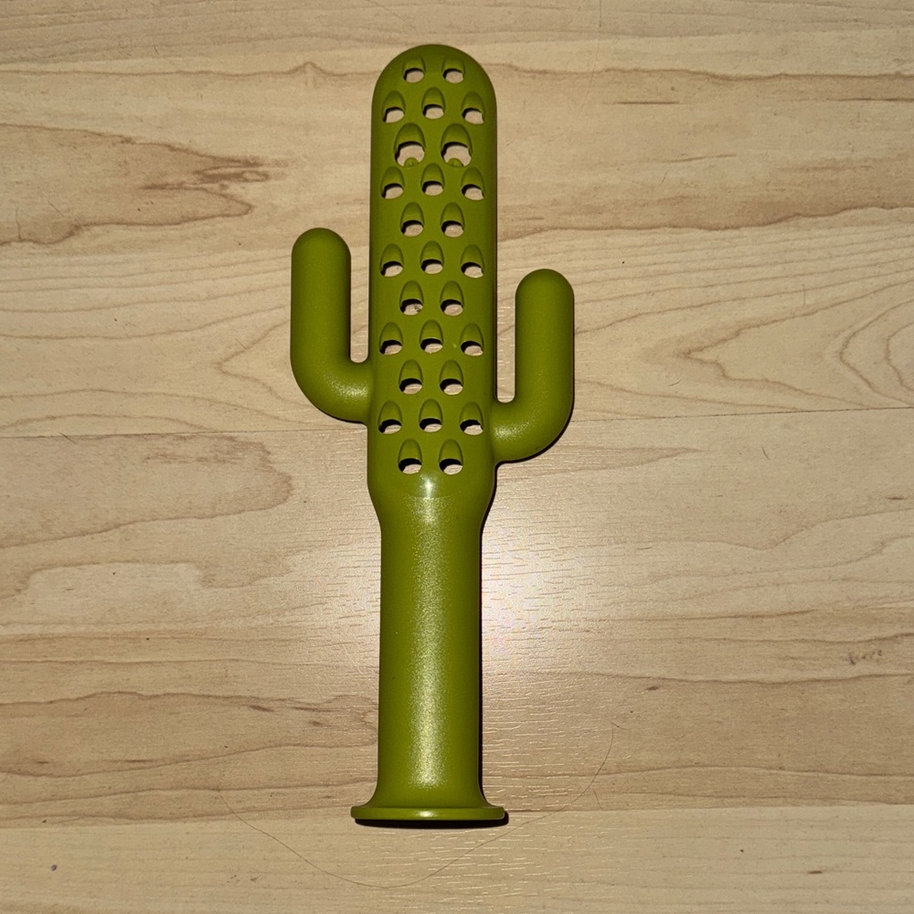 Green Cactus-Shaped Grater
